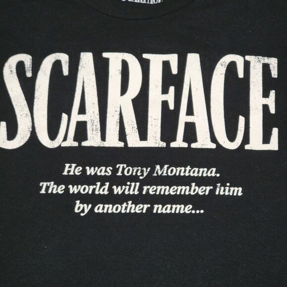 Scarface SS Black Unisex Tee "..Remember Him By Another Name" - Size Large - Picture 4 of 5